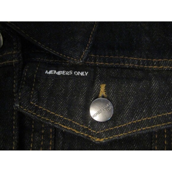 Members Only Jean Jacket Space Jam New Legacy Looney Tunes Denim Black Size M - Picture 7 of 8